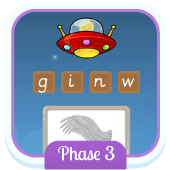 Play 'Alien Escape (Phonics Phase 3)'
